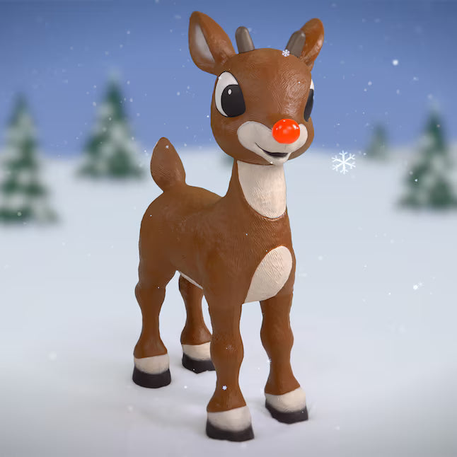Rudolph the Red-Nosed Reindeer 3.1-ft Rudolph Animatronic Outdoor Christmas Decoration