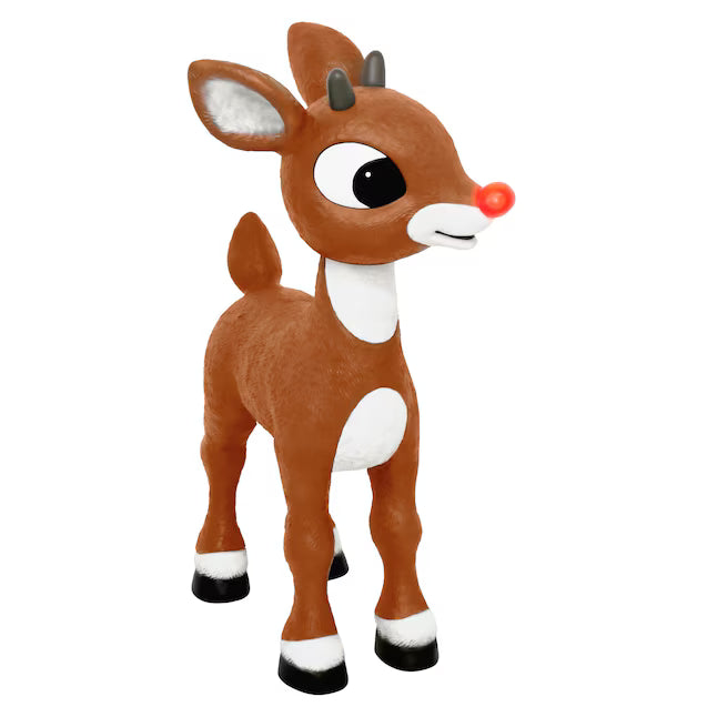 Rudolph the Red-Nosed Reindeer 3.1-ft Rudolph Animatronic Outdoor Christmas Decoration