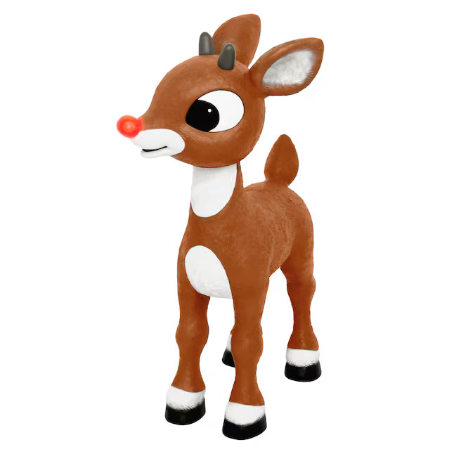 Rudolph the Red-Nosed Reindeer 3.1-ft Rudolph Animatronic Outdoor Christmas Decoration