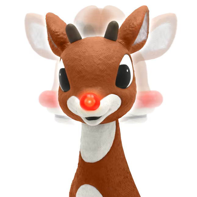 Rudolph the Red-Nosed Reindeer 3.1-ft Rudolph Animatronic Outdoor Christmas Decoration